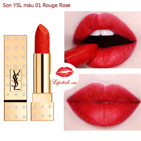 ysl màu 01|Son YSL 01 Le Rouge Màu Đỏ Tươi .